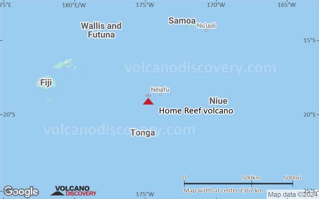 Terrain-type map of Home Reef volcano (region scale medium)