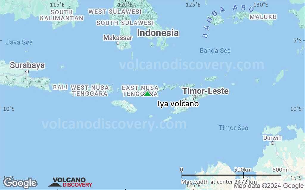 Terrain-type map of Iya volcano (region scale medium)