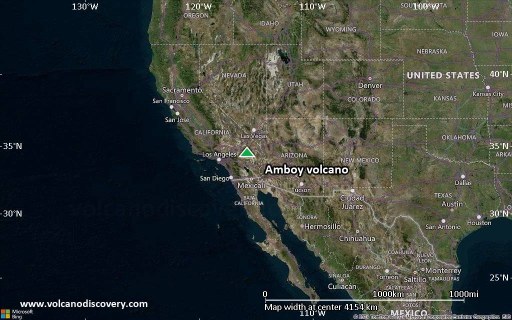 Satellite/aerial-type map of Amboy volcano (region scale large)