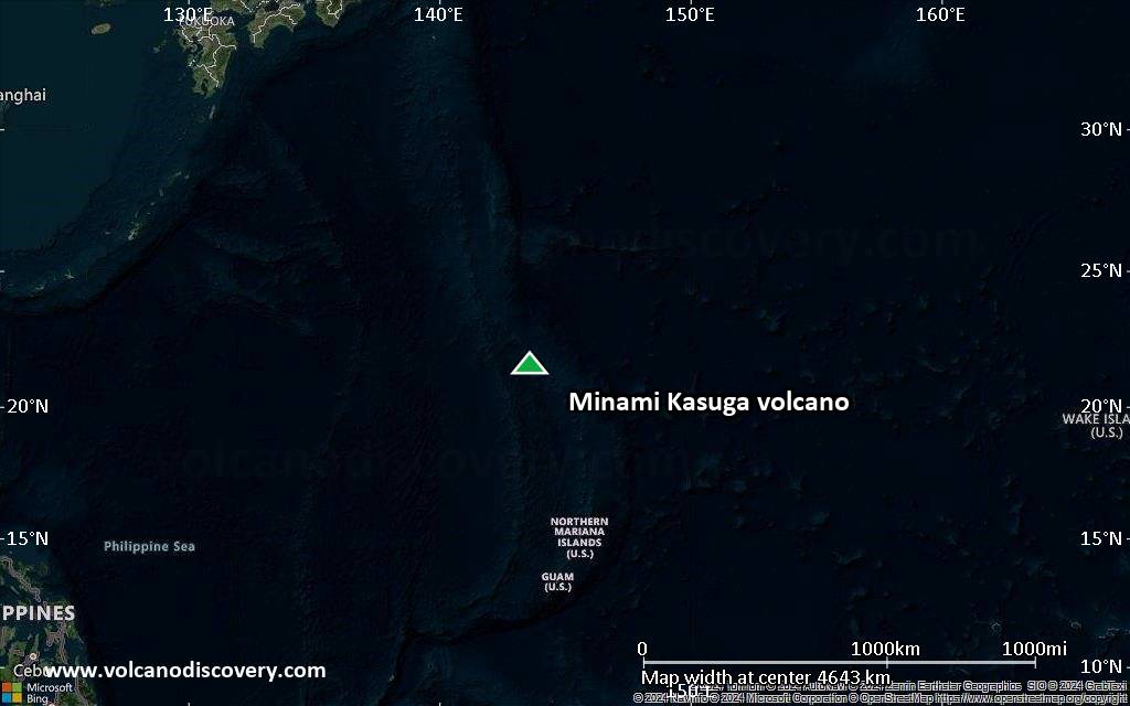 Satellite/aerial-type map of Minami Kasuga volcano (region scale large)