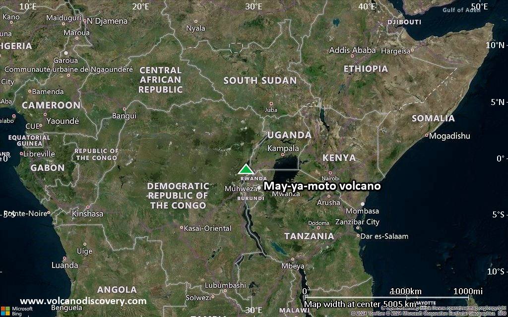 Satellite/aerial-type map of May-ya-moto volcano (region scale large)