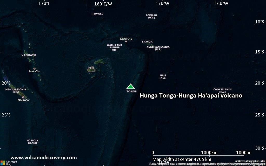 Hunga Tonga-Hunga Ha'apai Volcan, Tonga, Tonga Islands - Infos ...