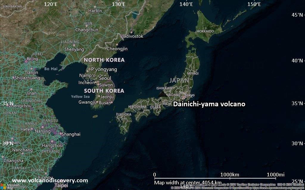 Small Scale Map Types Dainichi-yama Volcano, Honshu, Japan: Facts & Information ...