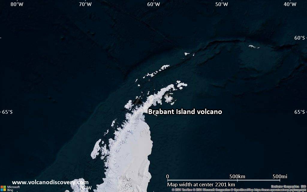Brabant Island火山（南極大陸, Antarctica）：基本情報と詳細