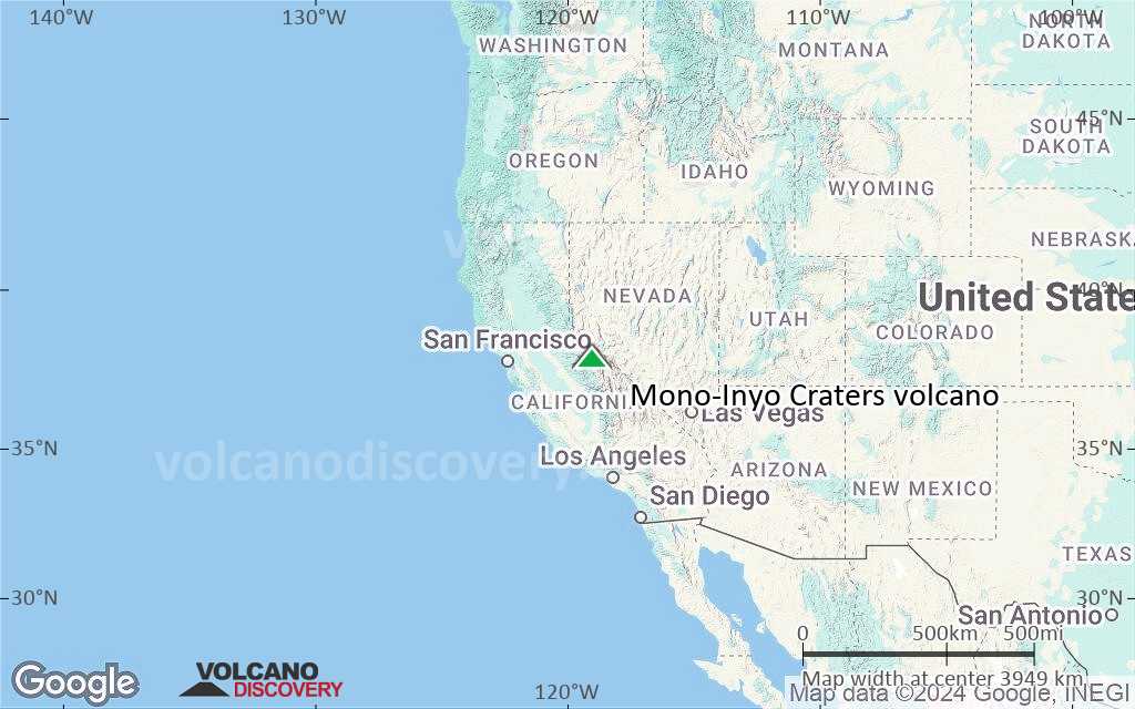 Terrain-type map of Mono-Inyo Craters volcano (region scale large)