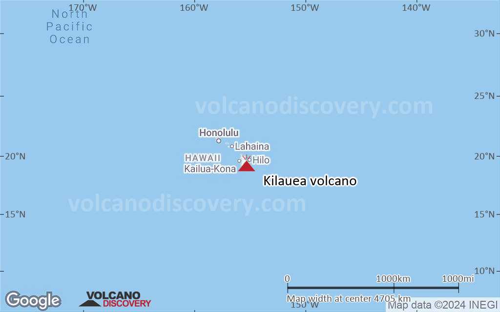 Terrain-type map of Kilauea volcano (region scale large)