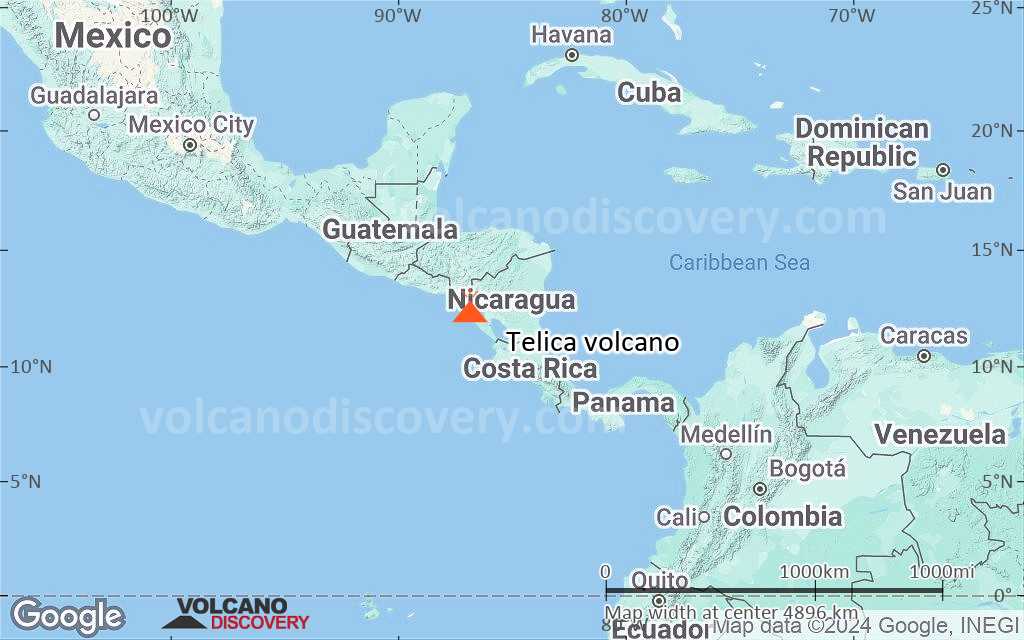 Terrain-type map of Telica volcano (region scale large)