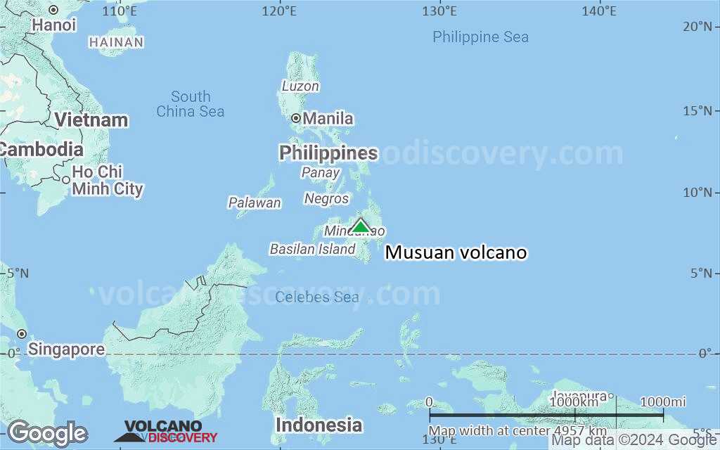 Terrain-type map of Musuan volcano (region scale large)