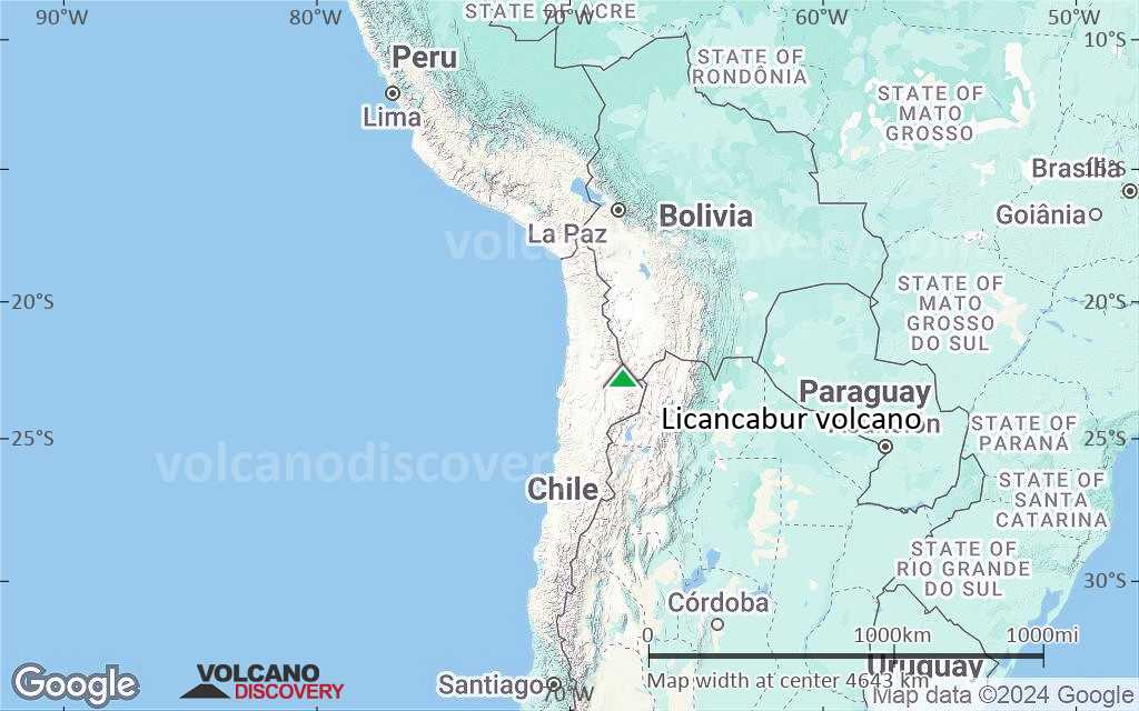 Terrain-type map of Licancabur volcano (region scale large)
