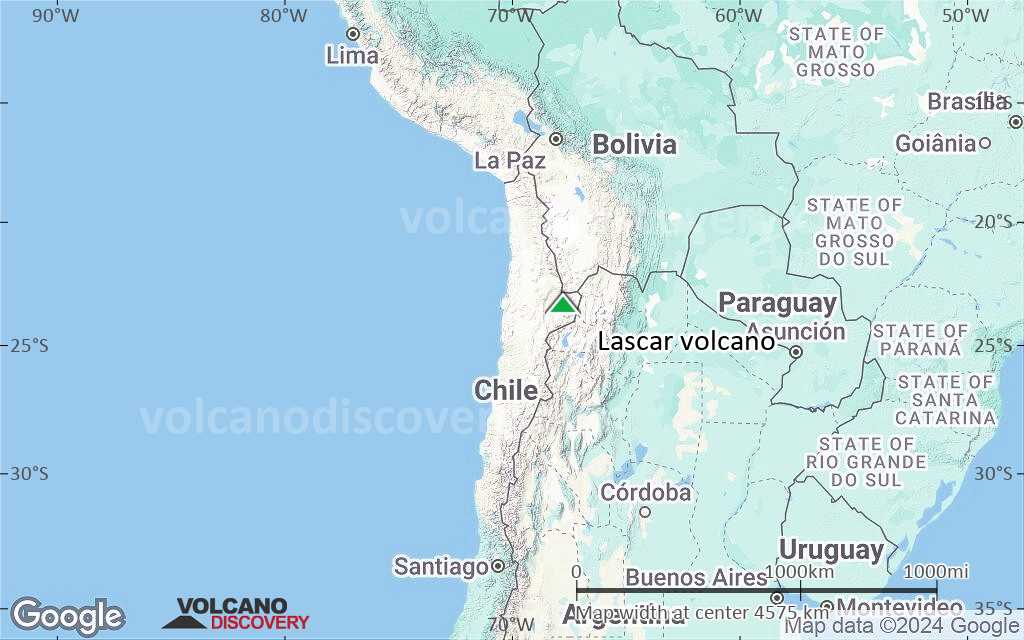 Terrain-type map of Lascar volcano (region scale large)