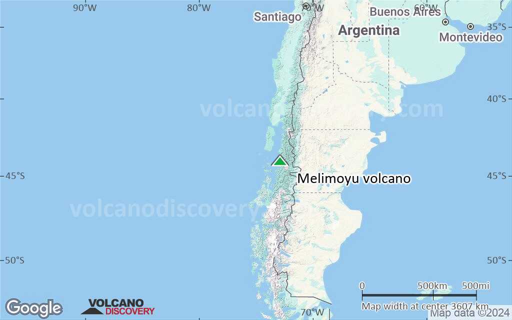 Terrain-type map of Melimoyu volcano (region scale large)