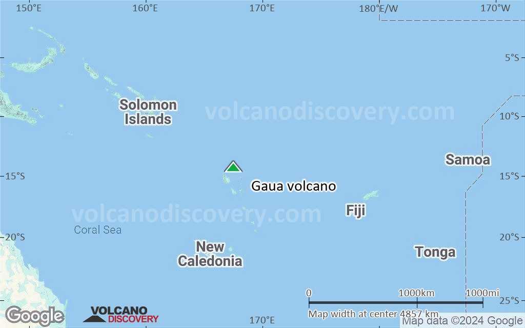 Terrain-type map of Gaua volcano (region scale large)