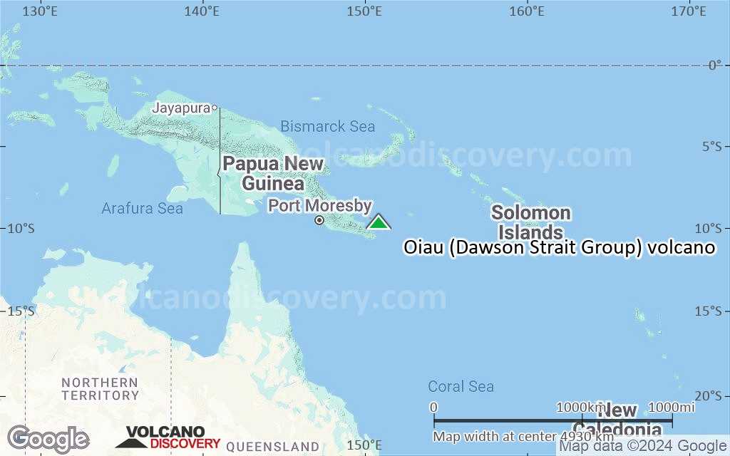 Terrain-type map of Oiau (Dawson Strait Group) volcano (region scale large)