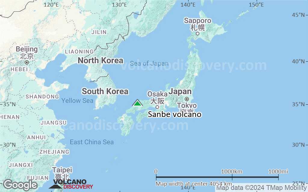 Terrain-type map of Sanbe volcano (region scale large)