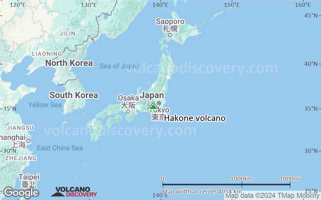 Terrain-type map of Hakone volcano (region scale large)