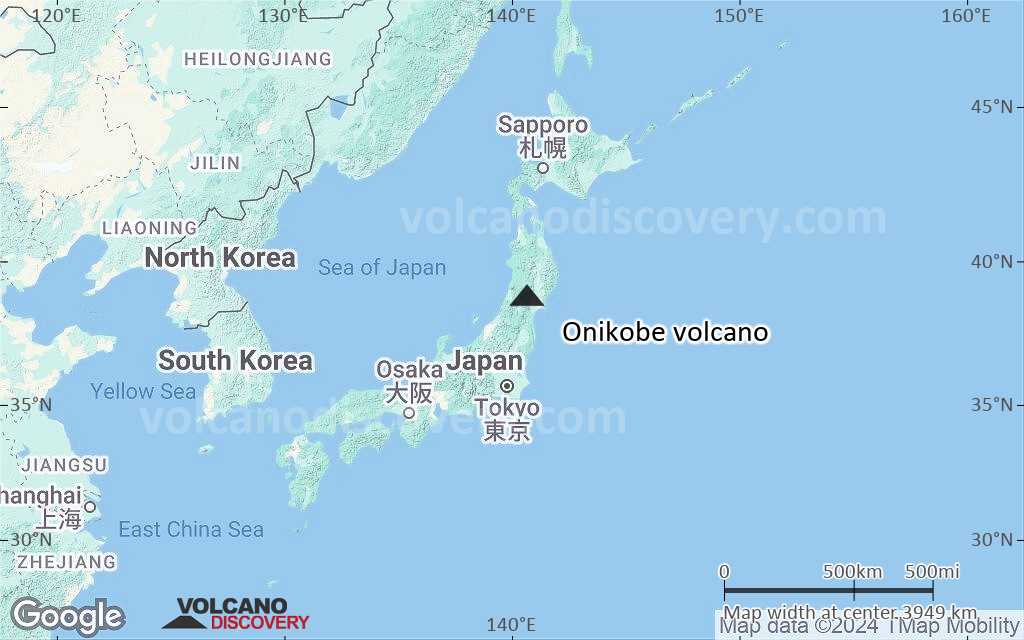 Terrain-type map of Onikobe volcano (region scale large)