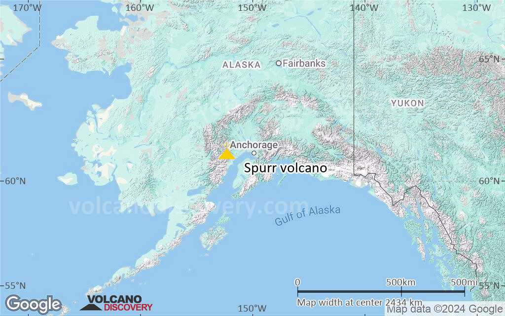 Terrain-type map of Spurr volcano (region scale large)