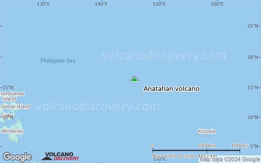 Terrain-type map of Anatahan volcano (region scale large)