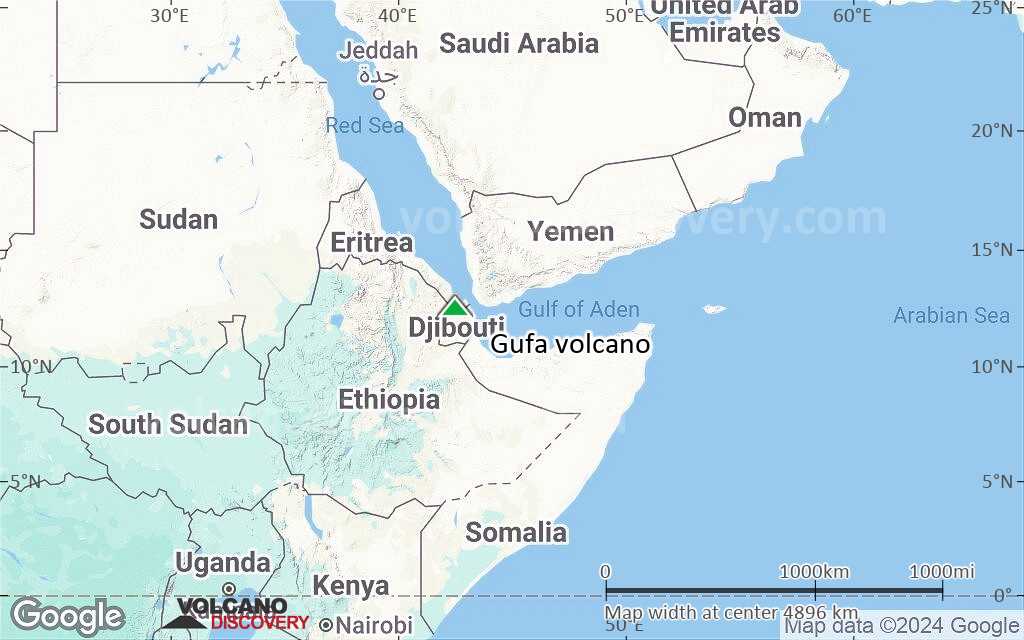 Terrain-type map of Gufa volcano (region scale large)
