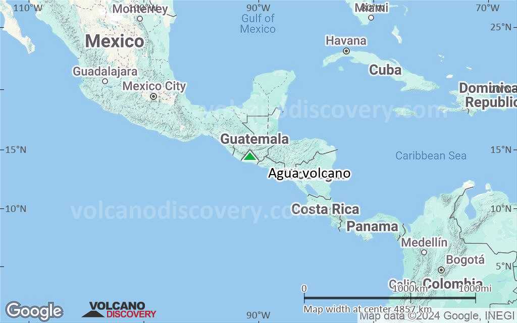 Terrain-type map of Agua volcano (region scale large)