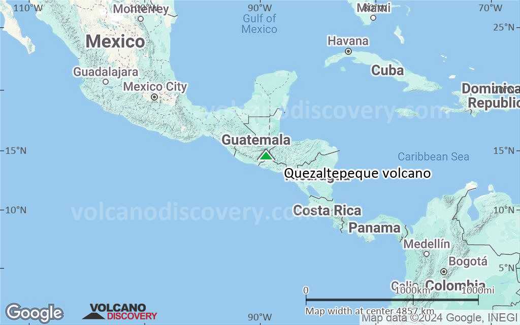 Terrain-type map of Quezaltepeque volcano (region scale large)