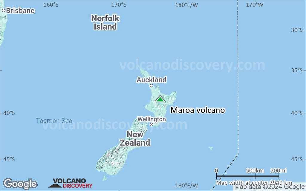 Terrain-type map of Maroa volcano (region scale large)