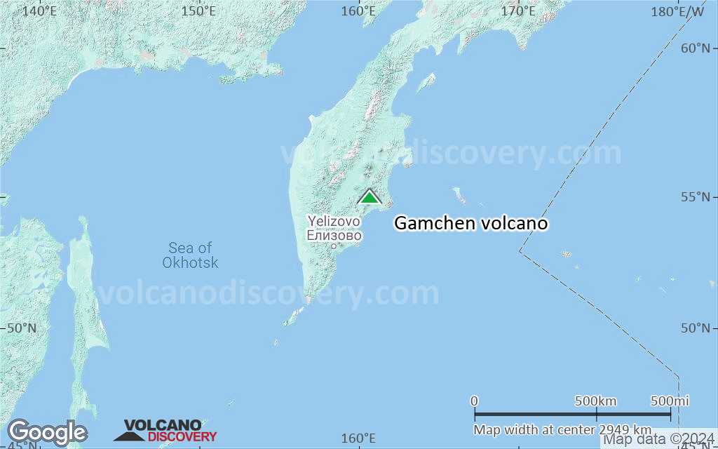 Terrain-type map of Gamchen volcano (region scale large)