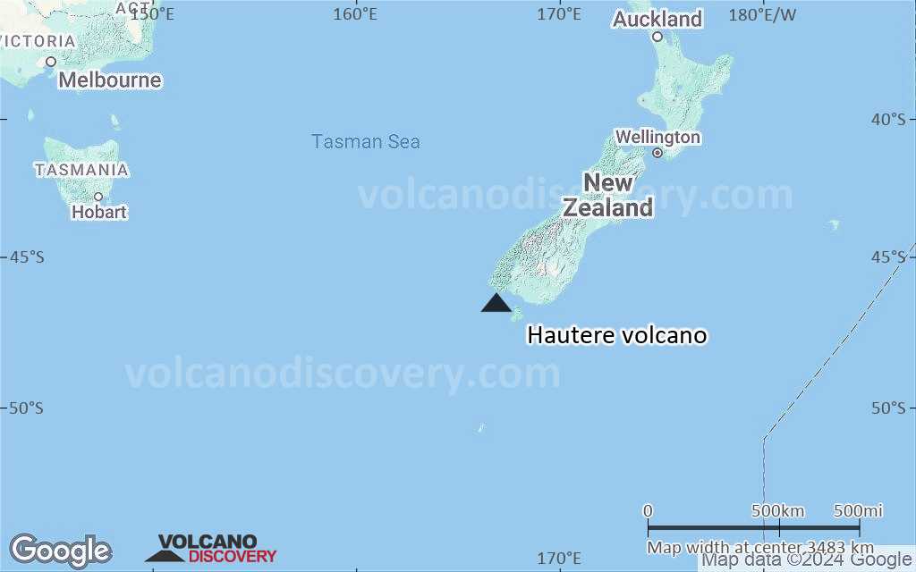 Terrain-type map of Hautere volcano (region scale large)