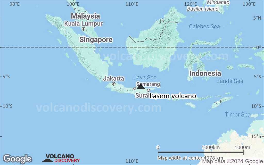 Terrain-type map of Lasem volcano (region scale large)