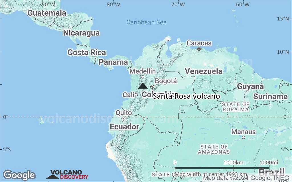 Terrain-type map of Santa Rosa volcano (region scale large)