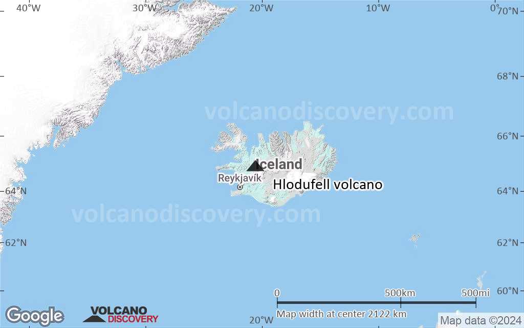 Terrain-type map of Hlodufell volcano (region scale large)