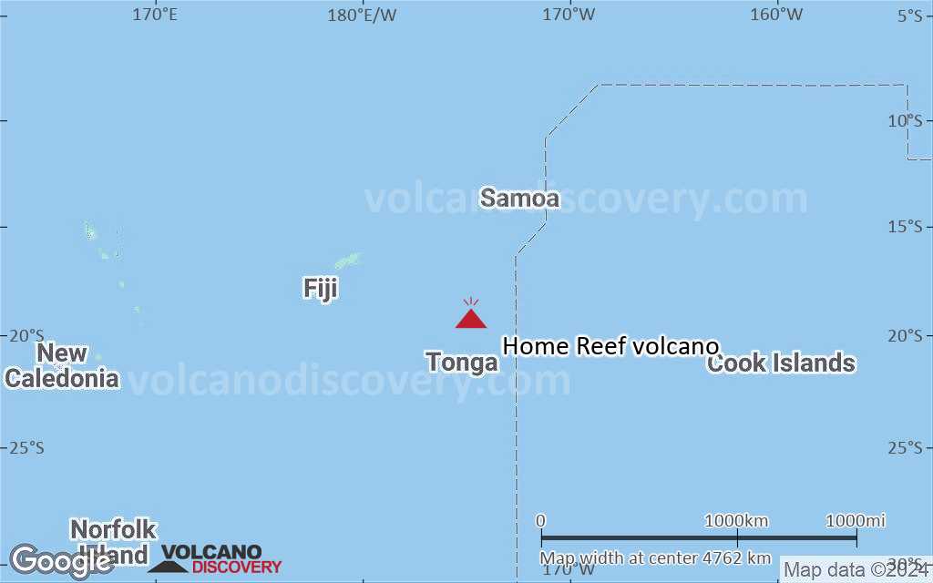 Terrain-type map of Home Reef volcano (region scale large)