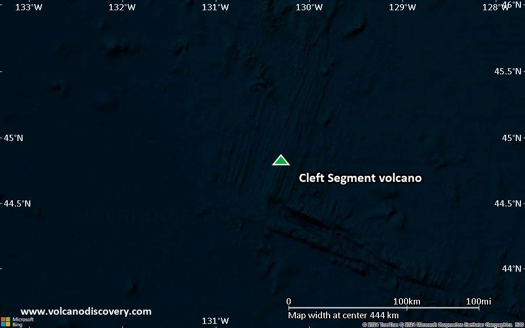 Volano Ridge Line Cleft Segment Volcano, Northeastern Pacific Ocean, Juan de Fuca Ridge ...