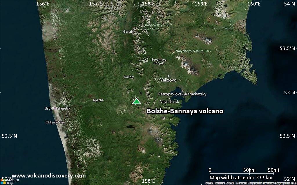 Bolshe-Bannaya Volcano, Kamchatka, Russia - facts & information ...