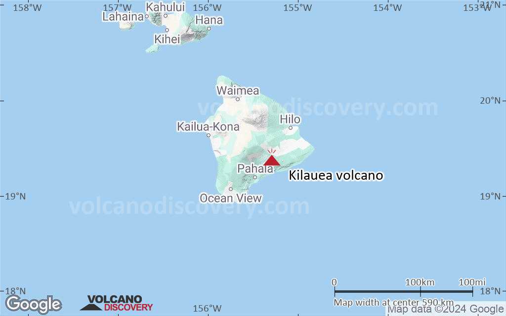Terrain-type map of Kilauea volcano (local scale large)