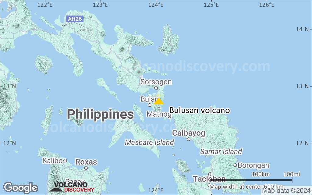 Terrain-type map of Bulusan volcano (local scale large)