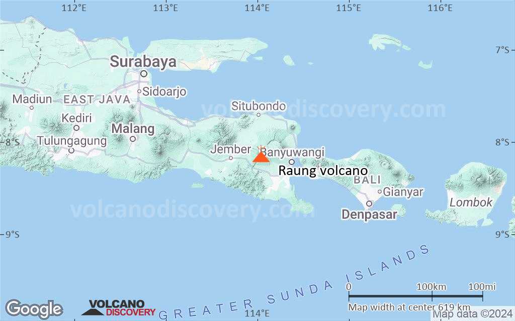Terrain-type map of Raung volcano (local scale large)