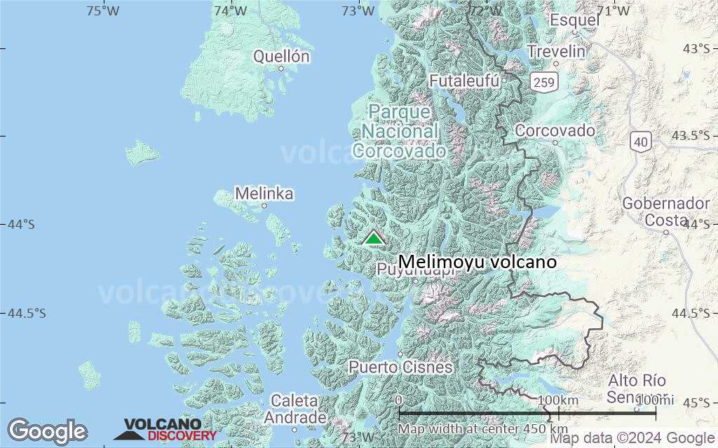Terrain-type map of Melimoyu volcano (local scale large)