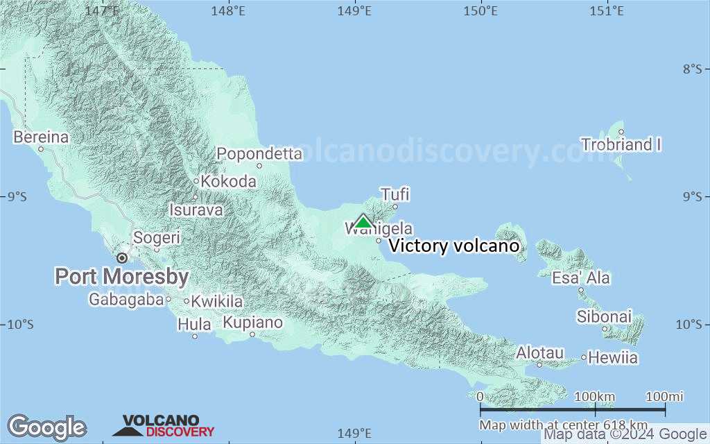 Terrain-type map of Victory volcano (local scale large)