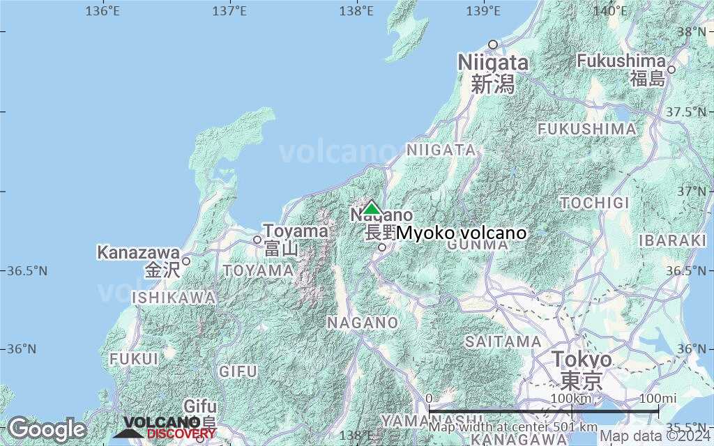 Terrain-type map of Myoko volcano (local scale large)