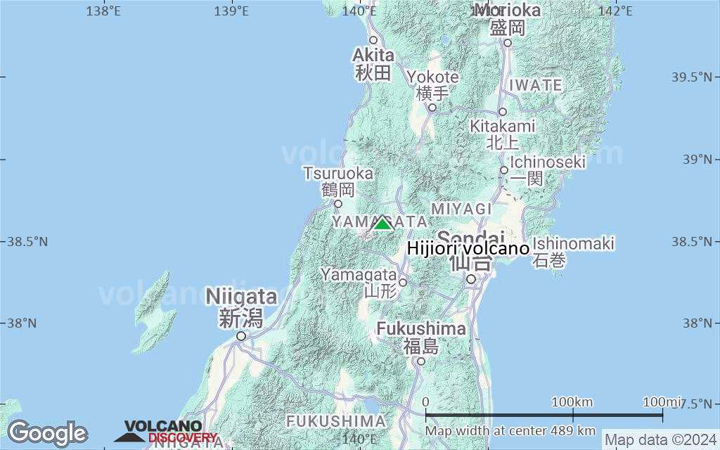Terrain-type map of Hijiori volcano (local scale large)