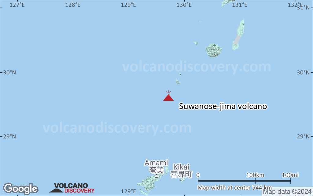 Terrain-type map of Suwanose-jima volcano (local scale large)