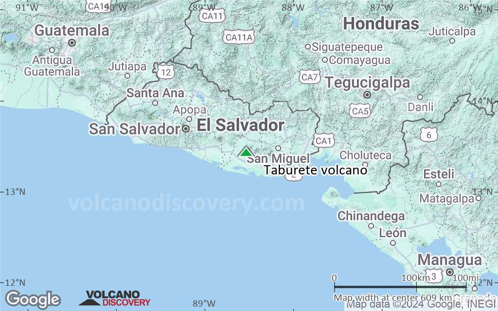 Terrain-type map of Taburete volcano (local scale large)