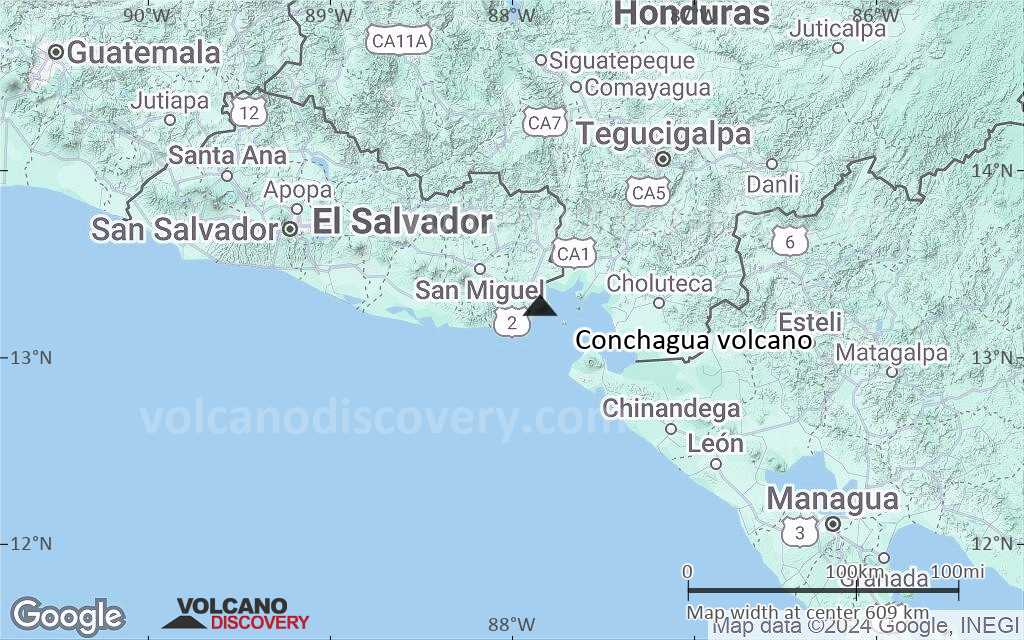Terrain-type map of Conchagua volcano (local scale large)