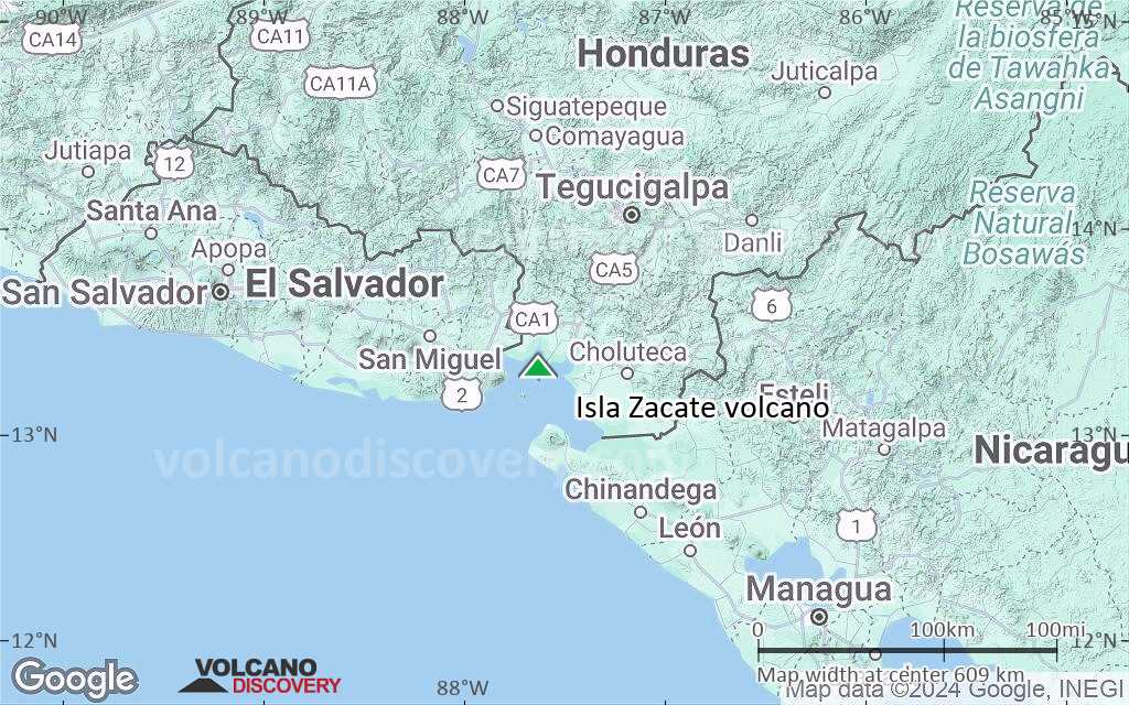 Terrain-type map of Isla Zacate volcano (local scale large)