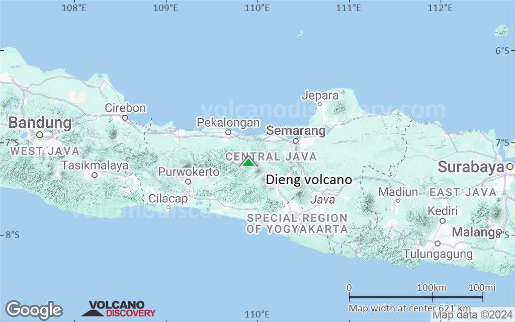Terrain-type map of Dieng volcano (local scale large)