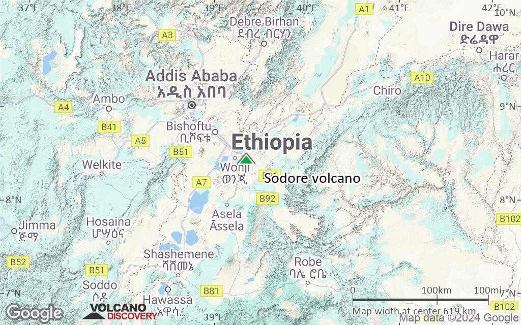 Terrain-type map of Sodore volcano (local scale large)