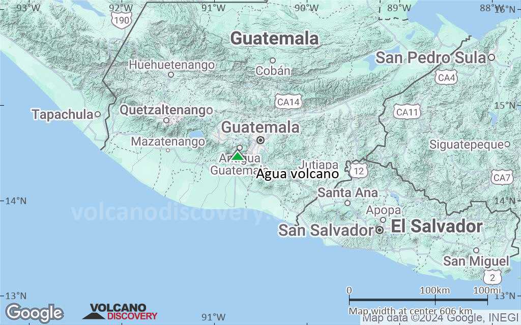 Terrain-type map of Agua volcano (local scale large)