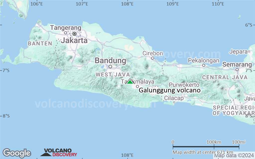 Terrain-type map of Galunggung volcano (local scale large)