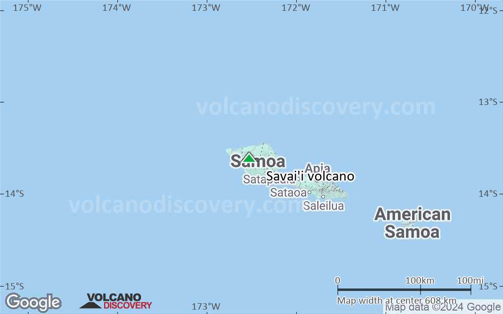 Terrain-type map of Savai'i volcano (local scale large)